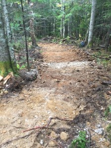 Une des pistes qu'on a construite.